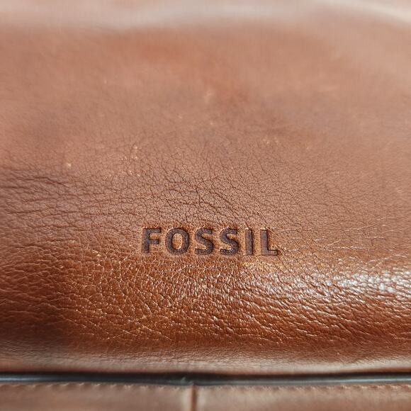 Fossil Women's Rachel Satchel Crossbody Brown Leather - Picture 7 of 12